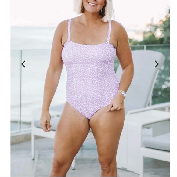 Modest Simple Black Adjustable Strap One Piece Swimsuit- Size XL - Picture 12 of 13